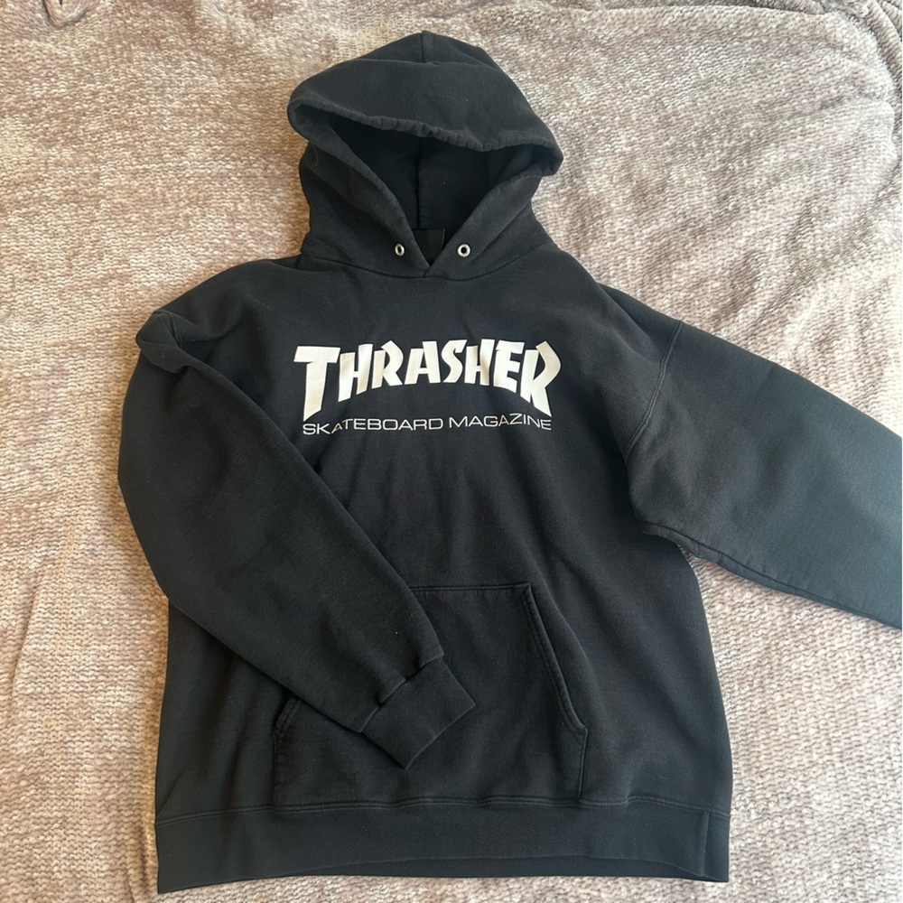 Black Thrasher Hoodie Sweatshirt